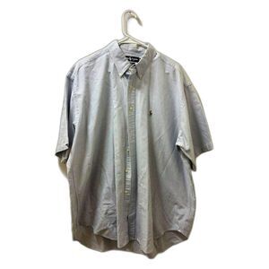 Ralph Lauren Shirt Men's XL Blue White Stripe Blake colorful Pony Summer Preppy